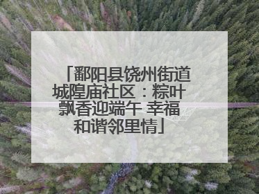 鄱阳县饶州街道城隍庙社区：粽叶飘香迎端午 幸福和谐邻里情