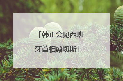 韩正会见西班牙首相桑切斯