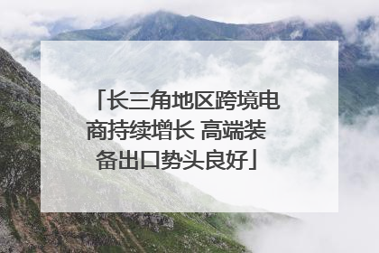 长三角地区跨境电商持续增长 高端装备出口势头良好
