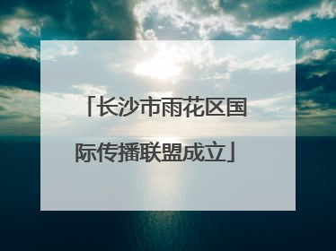长沙市雨花区国际传播联盟成立