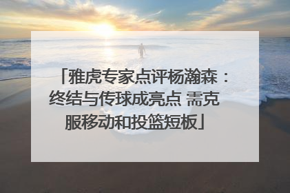 雅虎专家点评杨瀚森：终结与传球成亮点 需克服移动和投篮短板