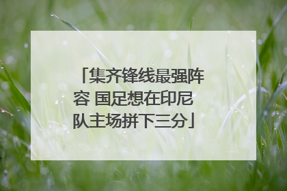 集齐锋线最强阵容 国足想在印尼队主场拼下三分
