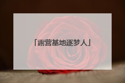 露营基地逐梦人