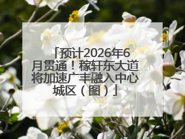 预计2026年6月贯通！稼轩东大道将加速广丰融入中心城区（图）