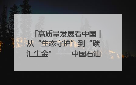 高质量发展看中国｜从“生态守护”到“碳汇生金”——中国石油大庆油田绿色蝶变