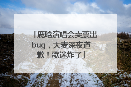 鹿晗演唱会卖票出bug，大麦深夜道歉！歌迷炸了