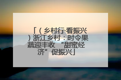 （乡村行·看振兴）浙江乡村：时令果蔬迎丰收 “甜蜜经济”促振兴