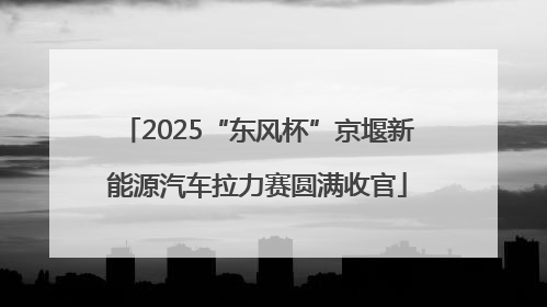 2025“东风杯”京堰新能源汽车拉力赛圆满收官