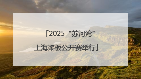 2025“苏河湾”上海桨板公开赛举行