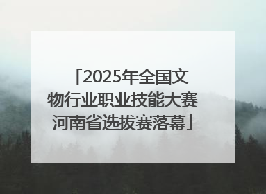 2025年全国文物行业职业技能大赛河南省选拔赛落幕