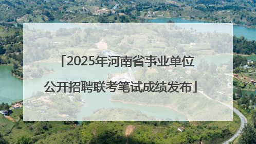 2025年河南省事业单位公开招聘联考笔试成绩发布