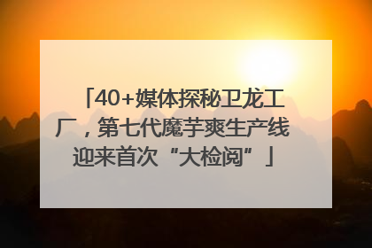 40+媒体探秘卫龙工厂，第七代魔芋爽生产线迎来首次“大检阅”