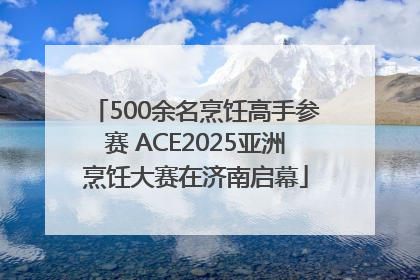 500余名烹饪高手参赛 ACE2025亚洲烹饪大赛在济南启幕