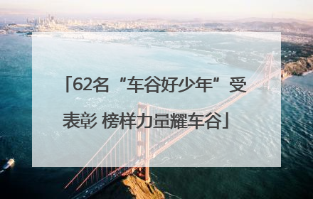 62名“车谷好少年”受表彰 榜样力量耀车谷
