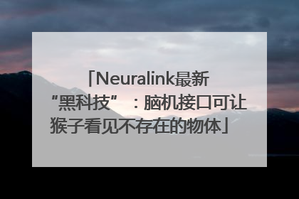 Neuralink最新“黑科技”：脑机接口可让猴子看见不存在的物体